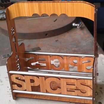 Intra απο ξύλο plywood 3mm-4mm πάχος - Spice Caddy με λαβή Δίασταση 30x30 cm Intraeaxys-eo0qxz31 - Image 1