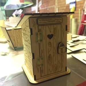 Intra απο ξύλο plywood 3mm-4mm πάχος - Κουμπαράς τουαλέτας Δίασταση 30x30 cm Intraeaxys-r7v36lod