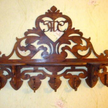 Intra απο ξύλο plywood 3mm-4mm πάχος - Ξύλινο Vintage ράφι τοίχου Δίασταση 30x30 cm Intraeaxys-51rrgy31 - Image 1