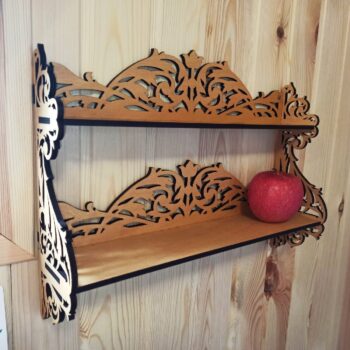 Intra απο ξύλο plywood 3mm-4mm πάχος - Διακοσμητικό ράφι κουκέτας Δίασταση 30x30 cm Intraeaxys-zo9yxkx7 - Image 1