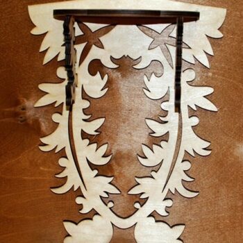 Intra απο ξύλο plywood 3mm-4mm πάχος - Ξύλινο ράφι τοίχου Δίασταση 30x30 cm Intraeaxys-ro6y9rm7 - Image 1