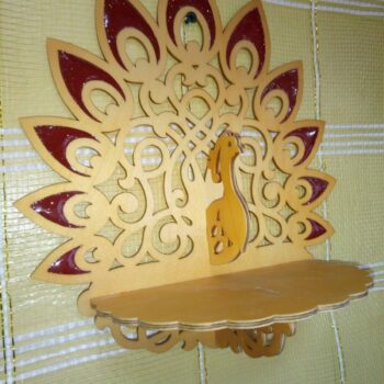 Intra απο ξύλο plywood 3mm-4mm πάχος - Ράφι Peacock Δίασταση 30x30 cm Intraeaxys-d1lvkezo - Image 1