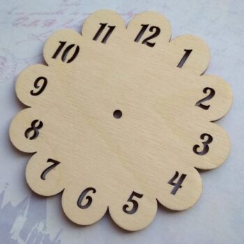 Intra απο ξύλο plywood 3mm-4mm πάχος - Ξύλινο ημιτελές κενό ρολόι τοίχου Δίασταση 30x30 cm Intraeaxys-lopqkmk7 - Image 1