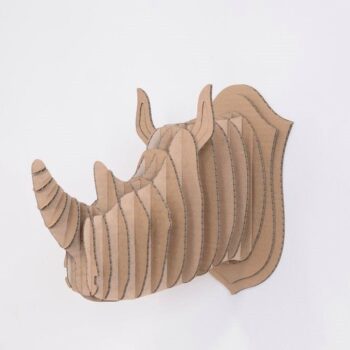 Intra απο ξύλο plywood 3mm-4mm πάχος - Στήριγμα τοίχου Rhino Head Δίασταση 30x30 cm Intraeaxys-m1d6mgy7 - Image 1