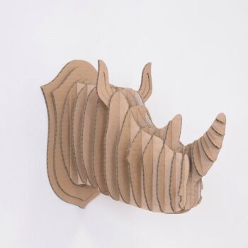 Intra απο ξύλο plywood 3mm-4mm πάχος - Στήριγμα τοίχου Rhino Head Δίασταση 30x30 cm Intraeaxys-m1d6mgy7 - Image 3