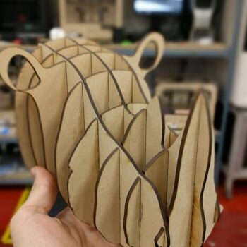 Intra απο ξύλο plywood 3mm-4mm πάχος - Αρχείο PDF 3D Puzzle Rhino Head Δίασταση 30x30 cm Intraeaxys-voq2prjo - Image 1