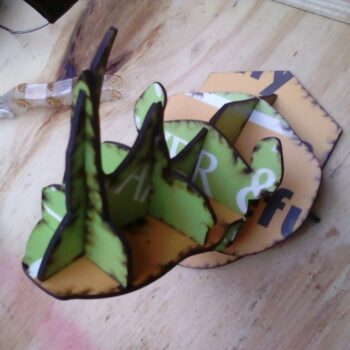 Intra απο ξύλο plywood 3mm-4mm πάχος - Ρινόκερος Διακόσμηση τοίχου 3D παζλ Δίασταση 30x30 cm Intraeaxys-6o3yl9k7 - Image 3