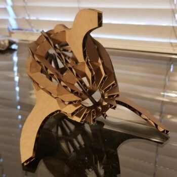 Intra απο ξύλο plywood 3mm-4mm πάχος - Ρετρό Rocketship Δίασταση 30x30 cm Intraeaxys-zo9y29w7 - Image 5