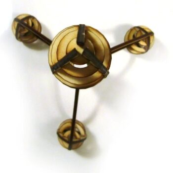 Intra απο ξύλο plywood 3mm-4mm πάχος - Διαστημικός πύραυλος 3 χλστ Δίασταση 30x30 cm Intraeaxys-eo209347 - Image 4