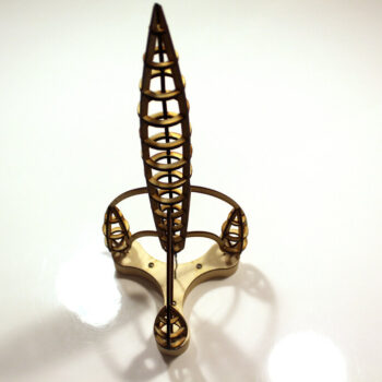 Intra απο ξύλο plywood 3mm-4mm πάχος - Διαστημικός πύραυλος 3 χλστ Δίασταση 30x30 cm Intraeaxys-eo209347 - Image 5