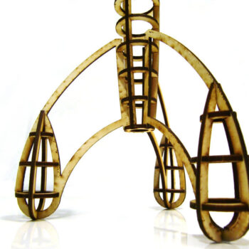 Intra απο ξύλο plywood 3mm-4mm πάχος - Διαστημικός πύραυλος 3 χλστ Δίασταση 30x30 cm Intraeaxys-eo209347 - Image 7