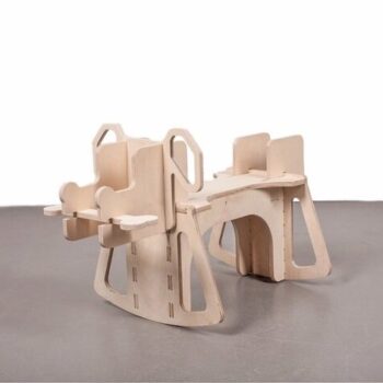 Intra απο ξύλο plywood 3mm-4mm πάχος - Ξύλινος Κουνιστός Σκύλος Δίασταση 30x30 cm Intraeaxys-eoxlj04o - Image 1