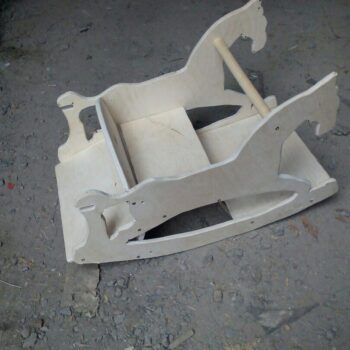 Intra απο ξύλο plywood 3mm-4mm πάχος - Κόντρα πλακέ Κουνιστό Άλογο 10mm Δίασταση 30x30 cm Intraeaxys-lopqm657 - Image 1