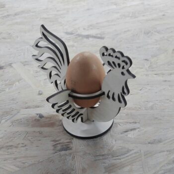 Intra απο ξύλο plywood 3mm-4mm πάχος - Πάσχα Πάσχας Κόκορας Πασχαλινό Αυγό Βάση επίδειξης Δίασταση 30x30 cm Intraeaxys-e1gk4rdo - Image 1