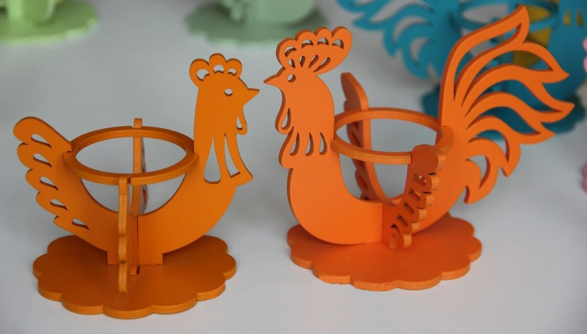 Intra απο ξύλο plywood 3mm-4mm πάχος - Διακοσμητικές βάσεις για πασχαλινά αυγά κόκορας κόκορας Δίασταση 30x30 cm Intraeaxys-m1d6rwx7