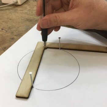 Intra απο ξύλο plywood 3mm-4mm πάχος - Εφαπτομενικός χάρακας Δίασταση 30x30 cm Intraeaxys-eo4yq5go - Image 1