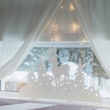 Intra απο ξύλο plywood 3mm-4mm πάχος - Χριστουγεννιάτικα στολίδια βιτρίνας Δίασταση 10x10 cm Intraeaxys-078ywy5o - Image 3