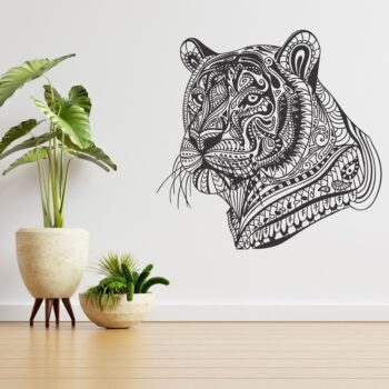 Intra απο ξύλο plywood 3mm-4mm πάχος - Διακόσμηση τοίχου Tiger Δίασταση 30x30 cm Intraeaxys-m1d6e6l7 - Image 1