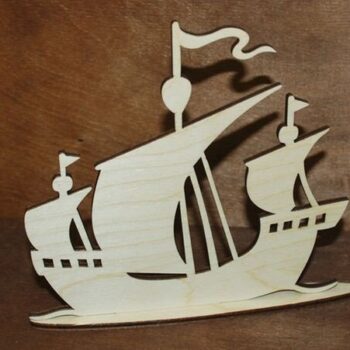 Intra απο ξύλο plywood 3mm-4mm πάχος - Διακόσμηση τραπεζιού ιστιοπλοϊκού πλοίου Δίασταση 30x30 cm Intraeaxys-qommnm4o - Image 1