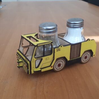 Intra απο ξύλο plywood 3mm-4mm πάχος - Salt And Pepper Stand Airfield Tractor 3mm Δίασταση 30x30 cm Intraeaxys-pok3ex37 - Image 3