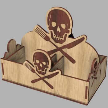 Intra απο ξύλο plywood 3mm-4mm πάχος - Θήκη για χαρτοπετσέτα πειρατή Δίασταση 30x30 cm Intraeaxys-e1gkg6do - Image 1