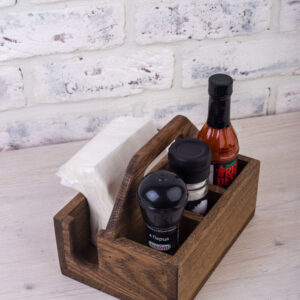 Intra απο ξύλο plywood 3mm-4mm πάχος - Βάση για μπαχαρικά και χαρτοπετσέτες με λαβή Δίασταση 30x30 cm Intraeaxys-r1z2kwp1