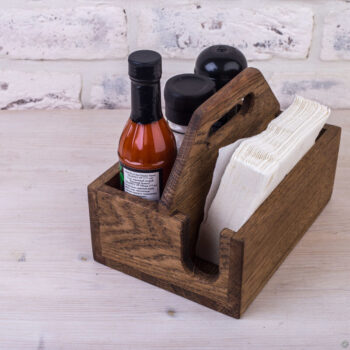 Intra απο ξύλο plywood 3mm-4mm πάχος - Βάση για μπαχαρικά και χαρτοπετσέτες με λαβή Δίασταση 30x30 cm Intraeaxys-r1z2kwp1 - Image 4