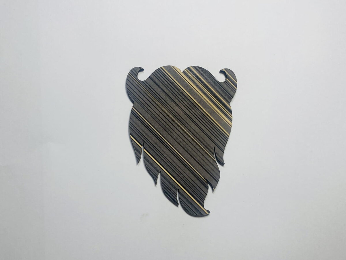 Intra απο ξύλο plywood 3mm-4mm πάχος - Ξύλινο σχήμα γενειάδας Άγιου Βασίλη Δίασταση 30x30 cm Intraeaxys-ro6ynwn7