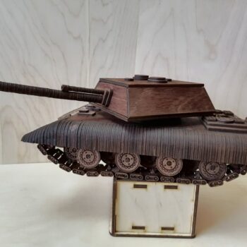 Intra απο ξύλο plywood 3mm-4mm πάχος - Αρχείο PDF Army Tank Piggy Bank Δίασταση 30x30 cm Intraeaxys-51rrejr1 - Image 1