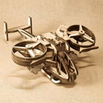 Intra απο ξύλο plywood 3mm-4mm πάχος - Ελικόπτερο Avatar Scorpion Δίασταση 30x30 cm Intraeaxys-qomlg413 - Image 1