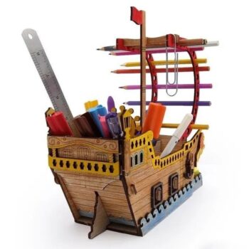 Intra απο ξύλο plywood 3mm-4mm πάχος - Διοργανωτής μολυβοθήκης πλοίου Δίασταση 30x30 cm Intraeaxys-qomm9rko - Image 4