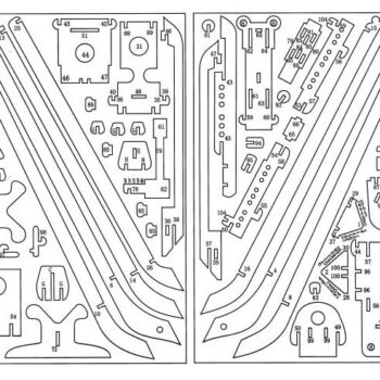 Intra απο ξύλο plywood 3mm-4mm πάχος - Αρχείο PDF Destroyer Ship P046 Woodcraft Construction Kit Δίασταση 30x30 cm Intraeaxys-lopq4r57 - Image 3