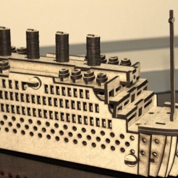 Intra απο ξύλο plywood 3mm-4mm πάχος - Titanic 3D Puzzle Δίασταση 30x30 cm Intraeaxys-r1z2y4l1 - Image 1