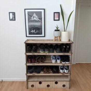 Intra απο ξύλο plywood 3mm-4mm πάχος - Ξύλινη σχάρα παπουτσιών Δίασταση 30x30 cm Intraeaxys-078y2wqo - Image 1