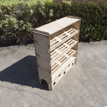 Intra απο ξύλο plywood 3mm-4mm πάχος - Ξύλινη σχάρα παπουτσιών Δίασταση 30x30 cm Intraeaxys-078y2wqo - Image 3