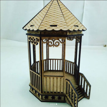 Intra απο ξύλο plywood 3mm-4mm πάχος - Αρχείο PDF Μοντέλο Bandstand 3mm Δίασταση 30x30 cm Intraeaxys-078y024o - Image 3