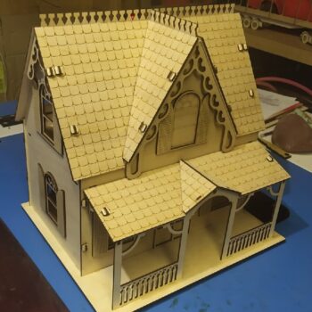 Intra απο ξύλο plywood 3mm-4mm πάχος - Ξύλινο Διακοσμητικό Κουκλόσπιτο Δίασταση 30x30 cm Intraeaxys-eo20xvq7 - Image 1