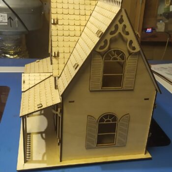 Intra απο ξύλο plywood 3mm-4mm πάχος - Ξύλινο Διακοσμητικό Κουκλόσπιτο Δίασταση 30x30 cm Intraeaxys-eo20xvq7 - Image 3