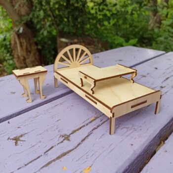 Intra απο ξύλο plywood 3mm-4mm πάχος - Έπιπλα Ξύλινου Κουκλόσπιτου Δίασταση 30x30 cm Intraeaxys-eoxlyvvo - Image 1