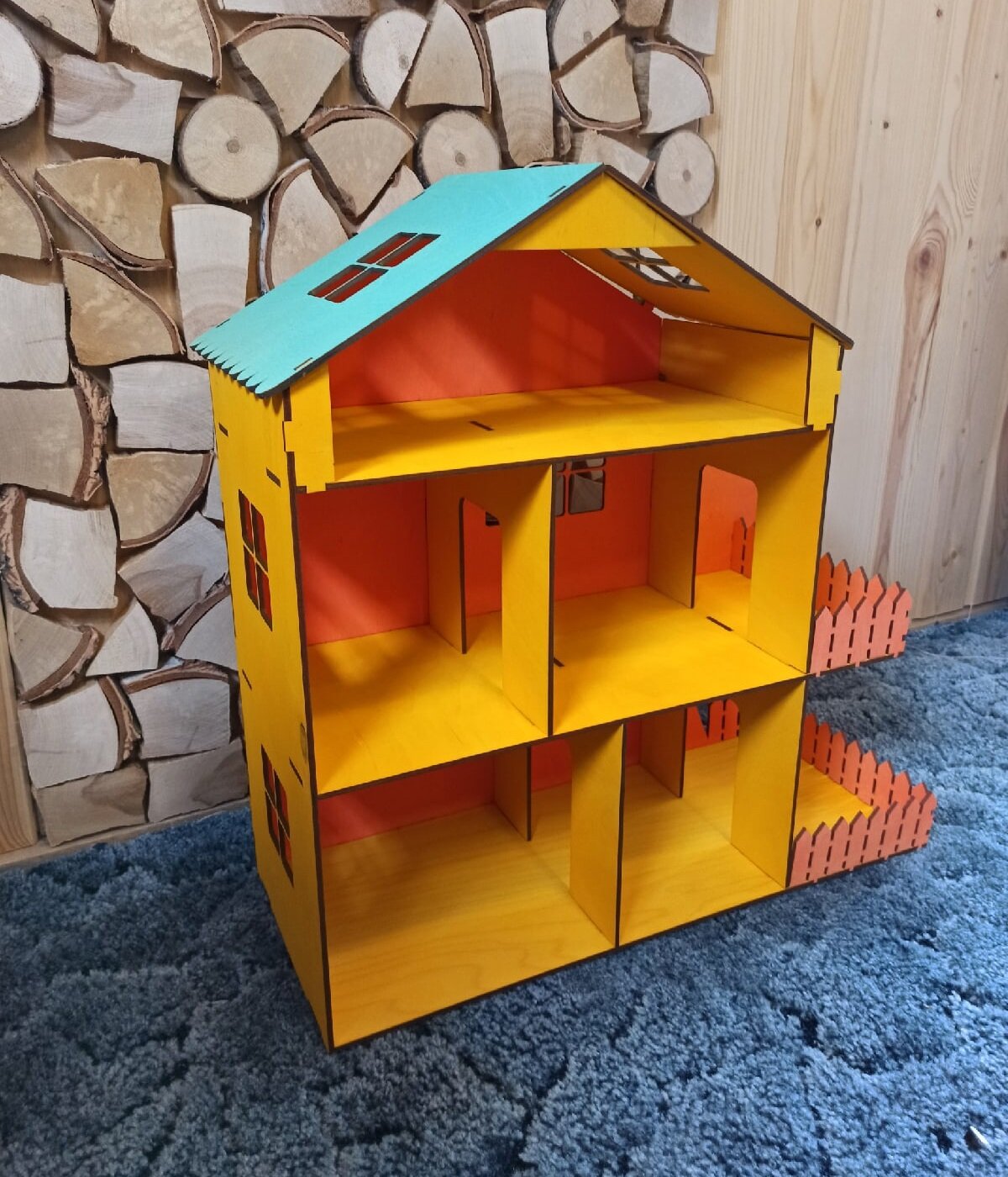 Intra απο ξύλο plywood 3mm-4mm πάχος - Ξύλινο κουκλόσπιτο Δίασταση 30x30 cm Intraeaxys-eo4qxj87