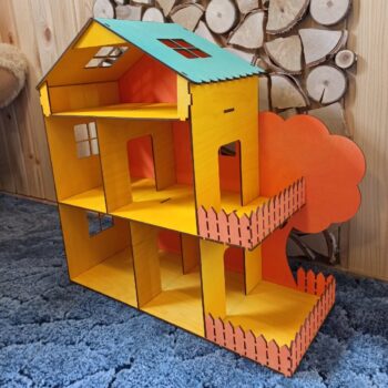 Intra απο ξύλο plywood 3mm-4mm πάχος - Ξύλινο κουκλόσπιτο Δίασταση 30x30 cm Intraeaxys-eo4qxj87 - Image 3