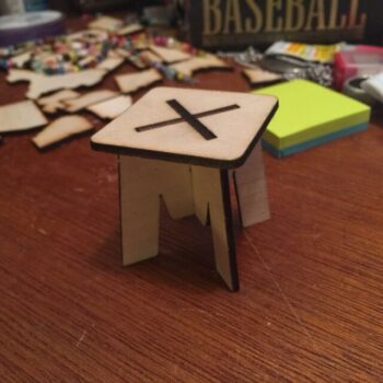 Intra απο ξύλο plywood 3mm-4mm πάχος - Μικροσκοπικό Τραπέζι Δίασταση 30x30 cm Intraeaxys-d1lvlq6o - Image 1