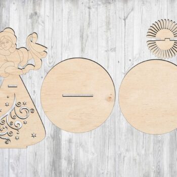 Intra απο ξύλο plywood 3mm-4mm πάχος - Θήκη χαρτοπετσέτας Snow Maiden Δίασταση 30x30 cm Intraeaxys-078yvr4o - Image 1