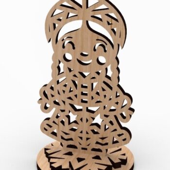 Intra απο ξύλο plywood 3mm-4mm πάχος - Snow Maiden 3 χλστ Δίασταση 30x30 cm Intraeaxys-6o3yvlj7 - Image 1