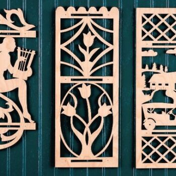 Intra απο ξύλο plywood 3mm-4mm πάχος - Αρχείο PDF Maiden Tulips Country Auto Shelves Δίασταση 30x30 cm Intraeaxys-eo25x6o8 - Image 1