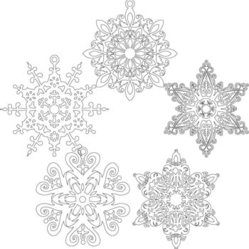 Intra απο ξύλο plywood 3mm-4mm πάχος - Snowflake SVG Δίασταση 30x30 cm Intraeaxys-e1g5k5mo - Image 3