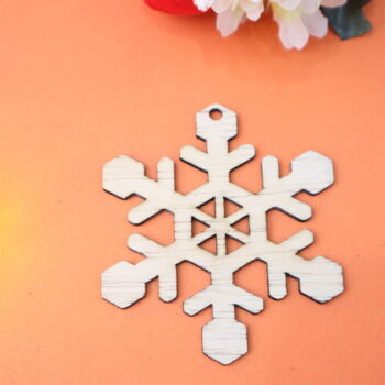 Intra απο ξύλο plywood 3mm-4mm πάχος - Χριστουγεννιάτικη διακόσμηση με νιφάδα χιονιού Δίασταση 30x30 cm Intraeaxys-67wlv921 - Image 4