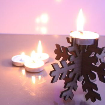 Intra απο ξύλο plywood 3mm-4mm πάχος - Κηροπήγιο Tealight Snowflake 3mm Δίασταση 30x30 cm Intraeaxys-r1z2j5m1 - Image 5