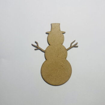 Intra απο ξύλο plywood 3mm-4mm πάχος - Ξύλινο σχήμα χιονάνθρωπου για χειροτεχνίες Δίασταση 30x30 cm Intraeaxys-e1gkj2yo - Image 1