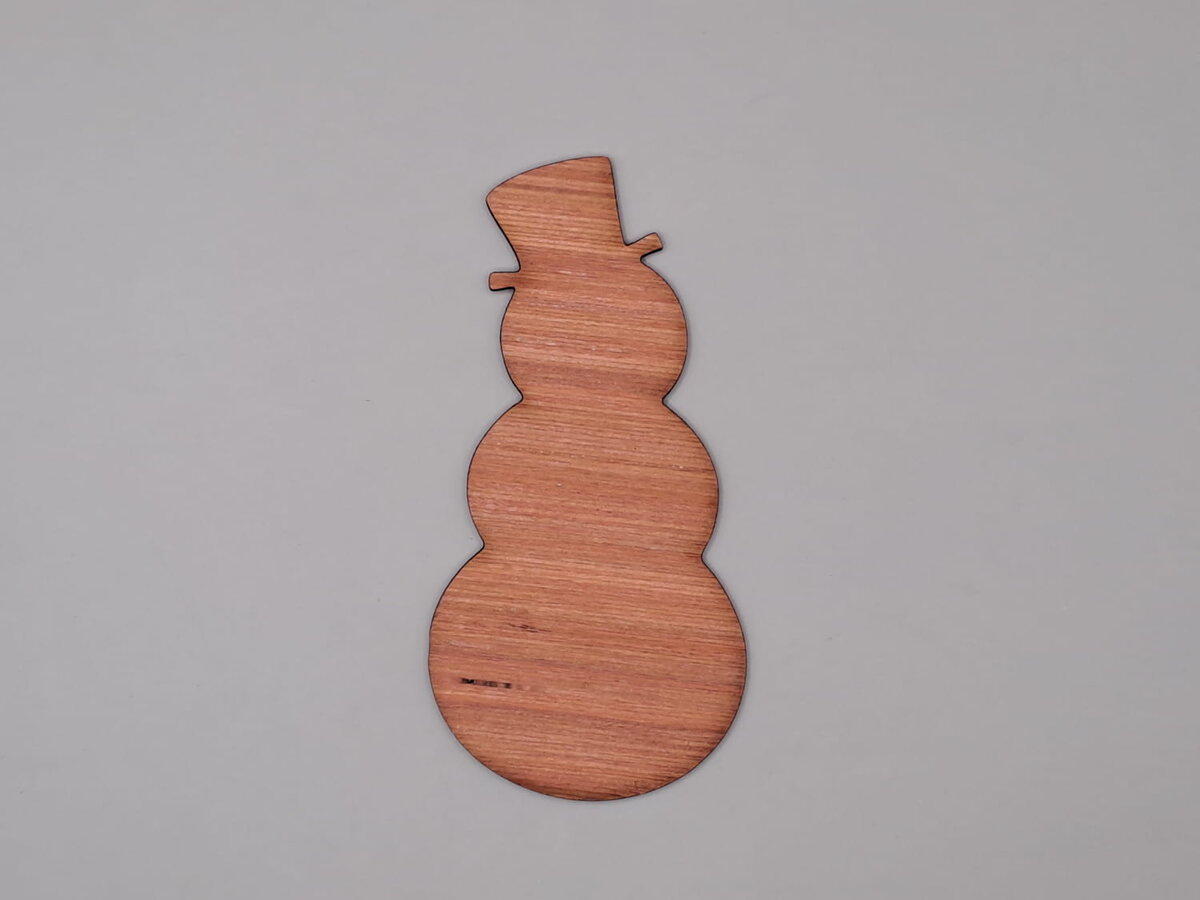 Intra απο ξύλο plywood 3mm-4mm πάχος - Ημιτελής κοπή ξύλου χιονάνθρωπου Δίασταση 30x30 cm Intraeaxys-eo4qre87